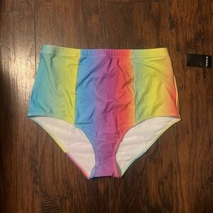 Torrid rainbow swim suit bottom